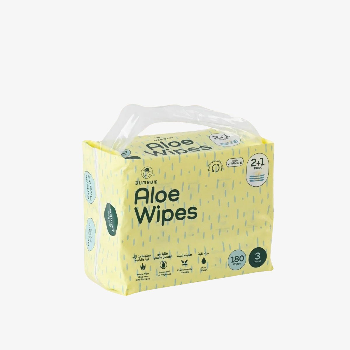 Aloe Wipes 2+1 Bundle - 3 X 60