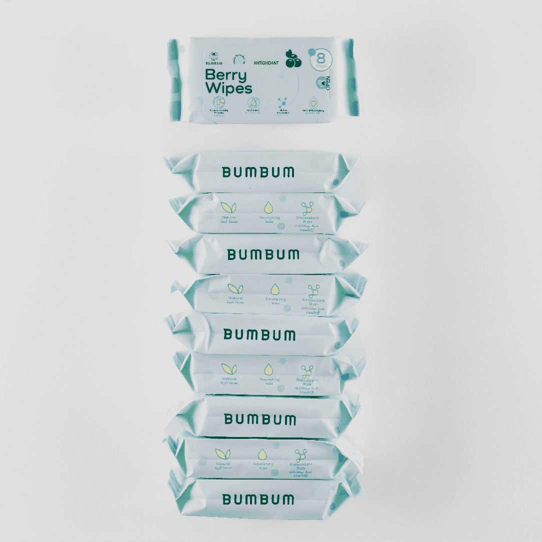 Berry Mini Wipes Bundle - 10 X 8 Wipes - BUMBUM