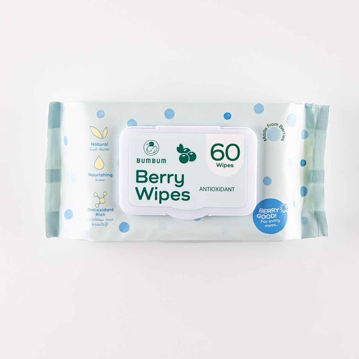 Berry wipes - Regular Size - 60 Wipes - BUMBUM