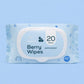 Berry Wipes - Travel Size - 20 Wipes - BUMBUM