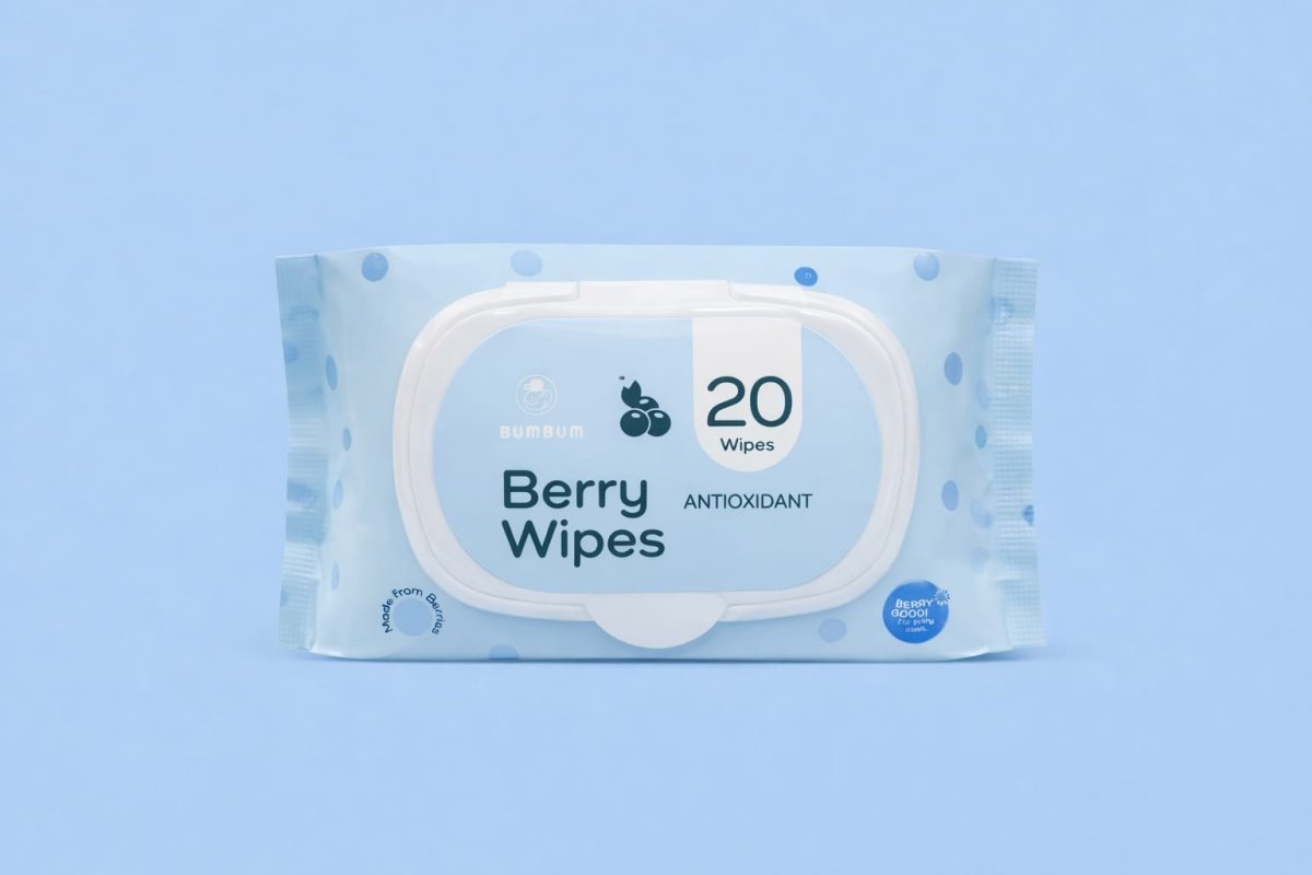Berry Wipes - Travel Size - 20 Wipes - BUMBUM