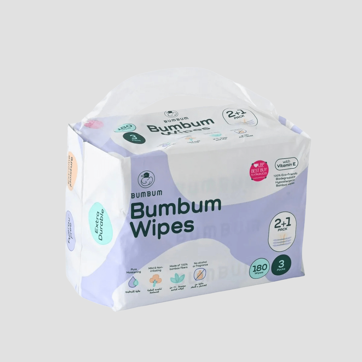 BUMBUM Wipes 2+1 Bundle - 3 X 60 - BUMBUM