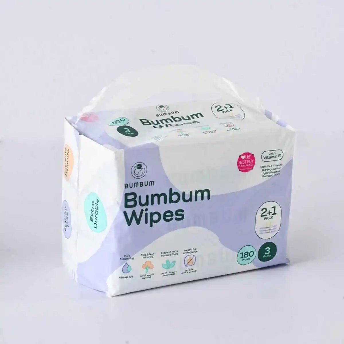 BUMBUM Wipes 2+1 Bundle - 3 X 60