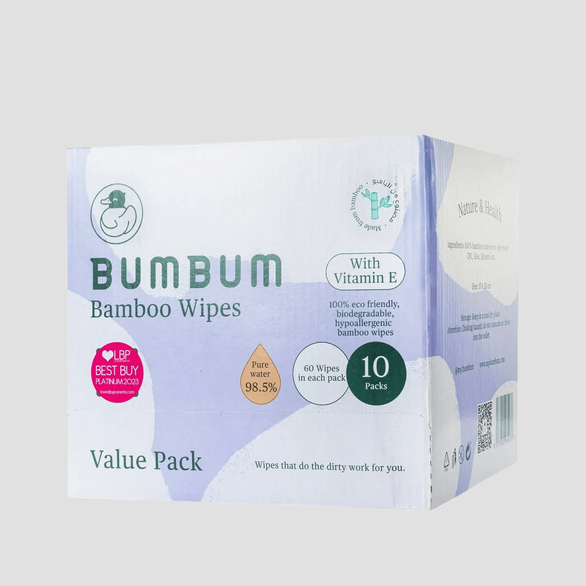 BUMBUM Wipes Box - 10 X 60 - BUMBUM