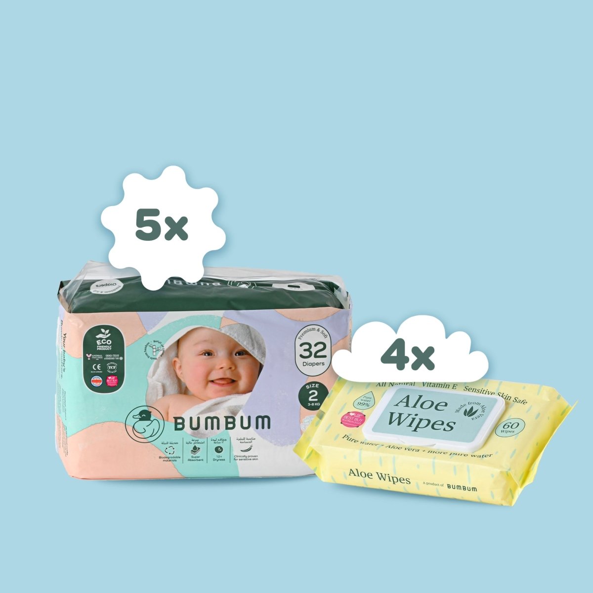 Subscription box - Aloe wipes - BUMBUM