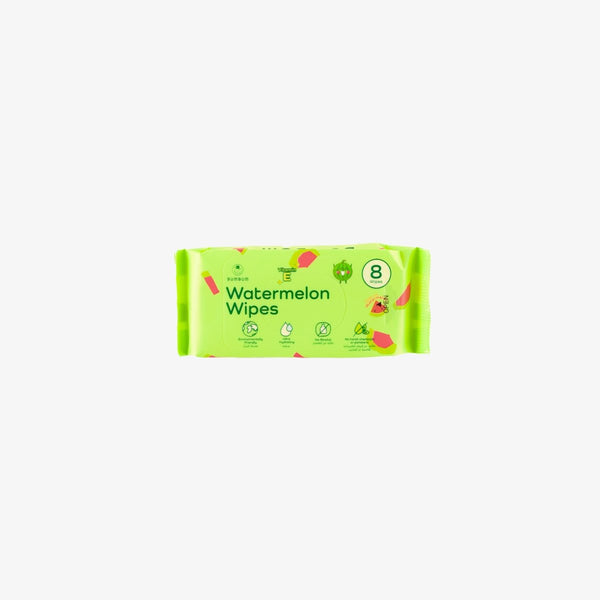 Watermelon Mini Wipes Bundle (8 wipes x10 packs) - BUMBUM