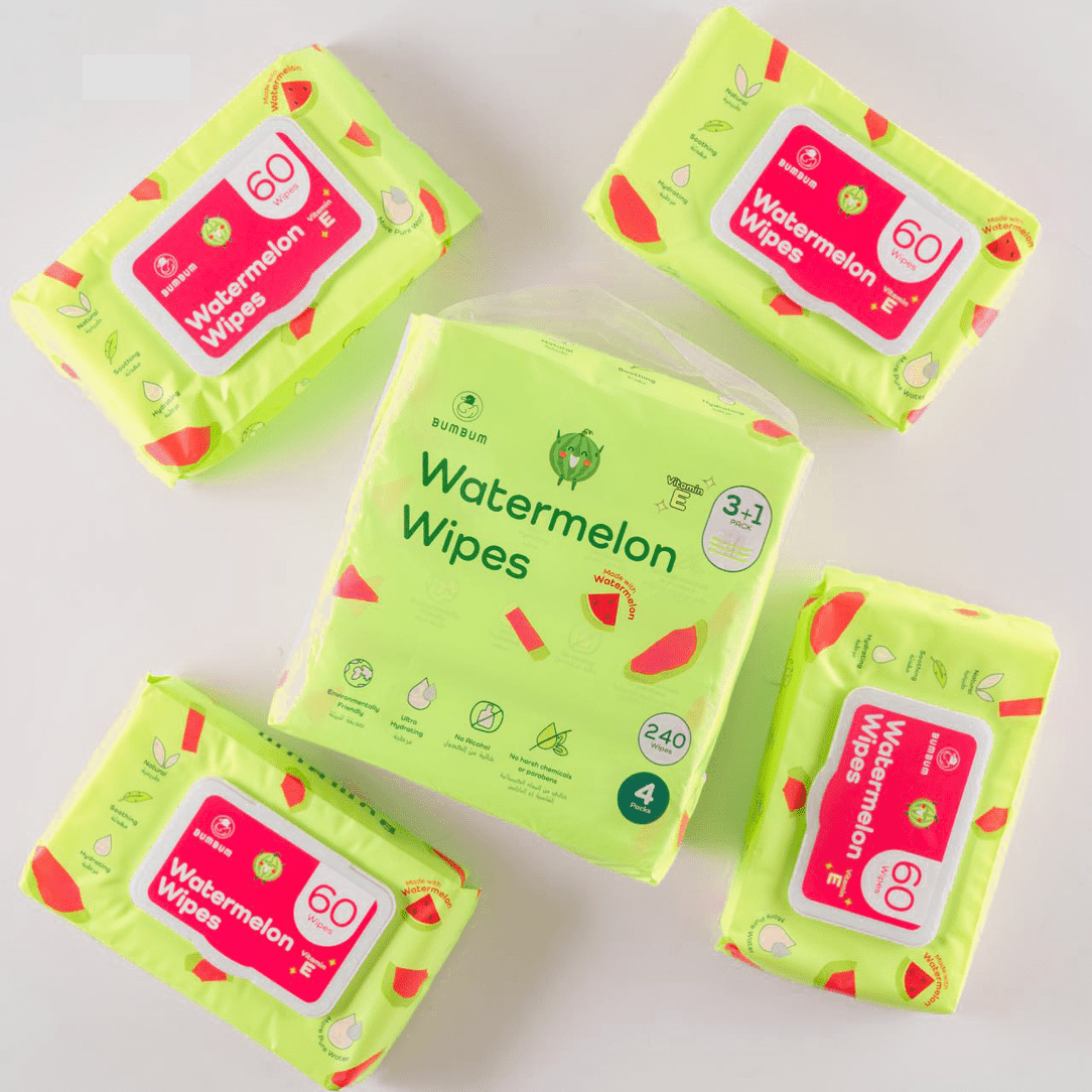 Watermelon Wipes - 3+1 Bundle - BUMBUM