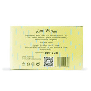 Aloe Wipes Box Travel Size Packs - My BumBum