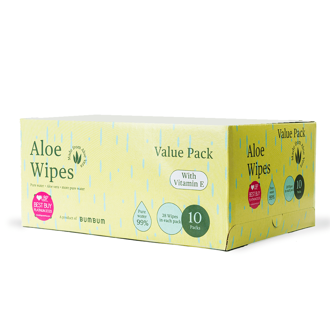 Aloe Wipes Box Travel Size Packs - My BumBum